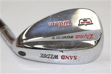 Greg Norman's Personal Used Wilson Dyna-Powered Staff Model Sand Wedge