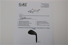 Greg Norman's Personal Used Titleist 256-12 Vokey Design 'G.N.' 57 Degree Wedge