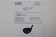 Greg Norman's Personal J'S Professional Weapon 9.5 Degree Loft Driver Head