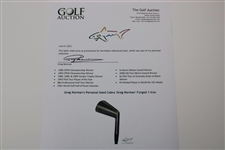 Greg Norman's Personal Used Cobra 'Greg Norman' Forged 1-Iron
