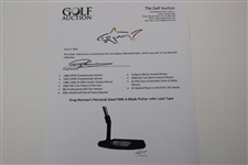 Greg Norman's Personal Used PING A-Blade Putter with Lead Tape