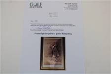 Framed Ltd Ed 2006 Giclée Print of Golfer Patty Berg 9/60 - World Golf Hall of Fame Collection