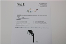 Greg Norman's Personal Used Mizuno BW-58 T ZOID Sand Wedge with Lead Tape
