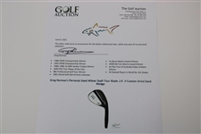 Greg Norman's Personal Used Wilson Staff Tour Blade J.P. II Custom Grind Sand Wedge