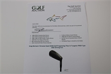 Greg Norman's Personal Used ZOOM Golf Progressing Titan & Tungsten PRGR Type 040i Driving Iron