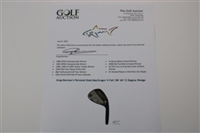 Greg Norman's Personal Used MacGregor V-Foil 'GN' 60 13 Degree Wedge