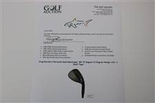 Greg Norman's Personal Used MacGregor 'GN' 57 Degree 52 Degree Wedge with '3' Shaft Tape
