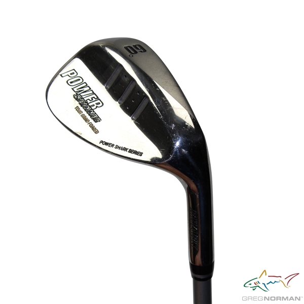 Greg Normans Personal Used PowerSpinner Tour Grind Forged Power Shark Series 60 Degree Wedge