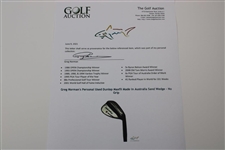 Greg Norman's Personal Used Dunlop Maxfli Made in Australia Sand Wedge - No Grip