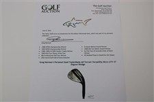 Greg Norman's Personal Used TaylorMade All Terrain Versatility Micro ATV 47 Degree Wedge