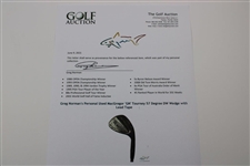 Greg Norman's Personal Used MacGregor 'GN' Tourney 57 Degree DW Wedge with Lead Tape
