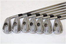 Greg Norman's Personal Used Set of TaylorMade Forged MB Tour Preferred Irons 3-9