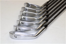 Greg Norman's Personal Used Set of TaylorMade Forged MB Tour Preferred Irons 3-9