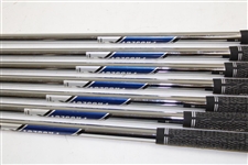 Greg Norman's Personal Used Set of TaylorMade Forged MB Tour Preferred Irons 3-9