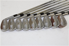Greg Norman's Personal Used Set of TaylorMade rac Coin Forged Irons 2-PW