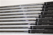 Greg Norman's Personal Used Set of TaylorMade rac Coin Forged Irons 2-PW