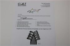 Greg Norman's Personal Used Set of TaylorMade rac Coin Forged Irons 2-PW