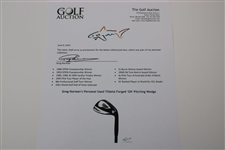 Greg Norman's Personal Used Titleist Forged 'GN' Pitching Wedge