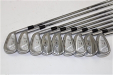 Greg Norman's Personal Used Set of TaylorMade rac Coin Forged Irons 2-PW