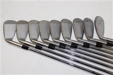Greg Norman's Personal Used Set of TaylorMade rac Coin Forged Irons 2-PW