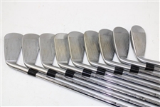 Greg Norman's Personal Used Set of MacGregor 'GN' V-Foil Irons 2-PW