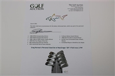 Greg Norman's Personal Used Set of MacGregor 'GN' V-Foil Irons 2-PW