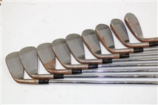 Greg Norman's Personal Used Set of Callaway 'GN' Forged Irons 2-PW