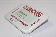 1989 Masters Tournament Clubhouse Badge #A-577 - Marvin M Giles III