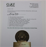 Vinny Giles' 2008 USGA Senior Amateur Championship Contestant Badge