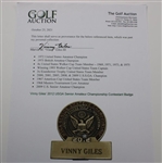 Vinny Giles' 2012 USGA Senior Amateur Championship Contestant Badge