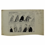 Original Clare Briggs Pen & Ink Oh Man Cartoon For New York Tribune - March 17, 1928