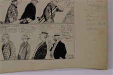 Original Clare Briggs Pen & Ink 'Oh Man' Cartoon For New York Tribune - March 17, 1928
