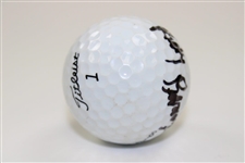 Ricky Barnes Signed Titleist 1 Logo Golf Ball JSA ALOA
