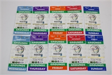 2001 American Express Press Ticket Set Plus Senior Amateur Tickets - Events Cancelled 9/11