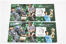 2001 American Express Press Ticket Set Plus Senior Amateur Tickets - Events Cancelled 9/11