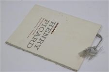1962 Honoring Henry Picard at Canterbury Program with Post-Swing Wire Photo