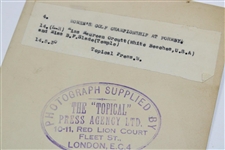 Maureen Orcuttt's Original Topical Of London 1930 Wire Photo - British Ladies Amateur Championship at Formby
