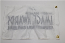 Lee Elder Signed 40th NAACP Image Awards Celebrity Golf Challenge Embroidered Flag JSA ALOA