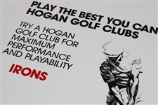 Ben Hogan AMF 'Play The Best You Can Play - Hogan Golf Clubs' Sign