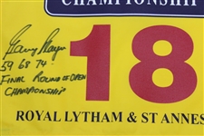 Gary Player Signed 2001 OPEN Flag with Years Won & 'Final Round of OPEN Championship' JSA ALOA