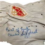 Charlie Sifford Signed 1967 GHO Tournament Winning Used Golf Glove with Info - Historic Win JSA ALOA