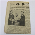 Charlie Sifford Signed 1967 GHO Tournament Winning Used Golf Glove with Info - Historic Win JSA ALOA