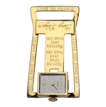 Gary Player's Personal 1965 Grand Slam Achievement Geneva 14k Gold Clock with Provenance - Wow!