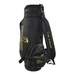 Gary Player's Personal Black & Gold Gary Player Black Knight Par Saver Full Size Golf Bag with Provenance Letter