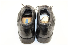 Gary Player's Personal Pair of Black Golf Shoes with Valencia CC Shoe Horns with Provenance Letter