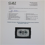 Champion Hal Sutton's 1983 PGA Championship at Riviera Country Club Mirror Wannamaker Trophy Tray