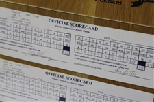 Champion Hal Sutton's Signed Official 2000 Greater Greensboro Chrysler Thurs-Sunday Scorecards JSA ALOA