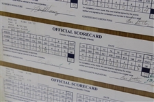 Champion Hal Sutton's Signed Official 2000 Greater Greensboro Chrysler Thurs-Sunday Scorecards JSA ALOA