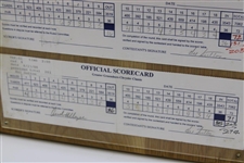 Champion Hal Sutton's Signed Official 2000 Greater Greensboro Chrysler Thurs-Sunday Scorecards JSA ALOA