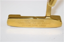 Champion Hal Sutton's PING Gold Plated PAL Putter for 1985 Southwest Classic Win